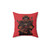 Samurai Warrior Pillow with Death Skull Design