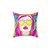 Colorful Psychedelic Sun Burst Pillow