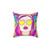 Colorful Psychedelic Sun Burst Pillow