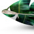 Cosmic Banana Leaves Pillow featuring a nature-inspired collage design