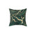 Emerald Green Marble Decorative Pillow