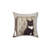 Corporate Cat Pillow - Decorative Black Cat Throw Pillow