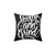 Motivational Hustle and Grind Pillow with Typographic Design