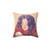 Snow Aesthetic Pillow featuring a cute girl and snowflakes