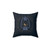 Burning the Midnight Oil Vintage Pillow with Moon and Star Graphics