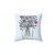 Floral Mason Jar Throw Pillow