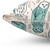 Andrea Lauren Pale Turquoise Owl Pattern Pillow
