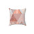 Blush Pink Geometric Throw Pillow