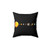 Colorful solar system throw pillow with planets and cosmic artwork