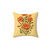 Marigold Flowers Throw Pillow
