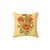 Marigold Flowers Throw Pillow