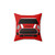 White Italian Job Mini Cooper Themed Pillow