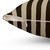 Vertical Brown and Beige Striped Accent Pillow