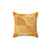 Mid-Century Geometric Golden Pillow