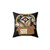 Retro Forbidden Cats Throw Pillow