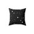 Black Galaxy Pattern Pillow