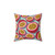 Colorful passion fruit patterned decorative pillow