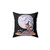 Mystical Moon Magick Pillow with Fairy Cat, Mushrooms, and Twisted Tree