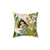 Botanical Bathing Pillow with Colorful Watercolor Plant Pattern