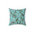 Monkey World Aqua Decorative Throw Pillow