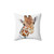 Giraffe throw pillow for safari nursery decor
