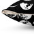 Moon Phases No. 2 Pillow featuring a minimalist black and white celestial design