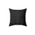 Black Floral Damask Throw Pillow