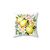 Colorful Provençal lemon and flower print decorative pillow
