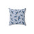 Swallows in Blue Decorative Throw Pillow