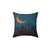 Nature-Inspired Landscape Pillow featuring a night sky with moon, stars, and wildlife
