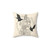 Night Bloom Bat Pillow - Spooky Minimalist Design