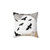 Vintage-style crows pillow design