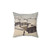 Winter Town Landscape Pillow