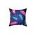 Feathered Decorative Pillow in Black
