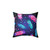Feathered Decorative Pillow in Black