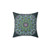 Mandala Throw Pillow with Hand Drawn Pink and Purple Design
