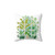 Tropical Jungle Greenhouse Pillow with Lush Greenery and Palm Leaves