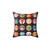 Cute animal faces pillow with smiley designs