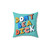Typography Pillow with Funny Swearing Lettering