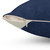 Half Circle Colorblock Navy Blue Throw Pillow