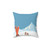 Vintage Ski Poster Throw Pillow