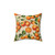 Botanical Oranges and Floral Branches Pillow