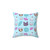 Pirate Cat Turquoise Nikury Pillow