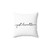 Breathe Easy Meditation Pillow with Calligraphic Design