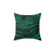 Malachite Green Marble Textured Throw Pillow