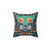 Folk Jaguar Spirit Animal Throw Pillow