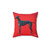 Soft black greyhound pillow for dog lovers