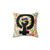 Feminist Empowerment Throw Pillow with Floral Design