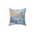 Sea Cliffs Decorative Pillow in Blues, Gold, and Bronze