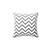 Zigzag Chevron Pattern Pillow in Black and White